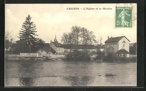 AK Champs, L`Eglise et le Moulin