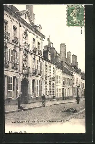 AK Villeneuve-sur-Yonne, La Maison des Sept-Tétes