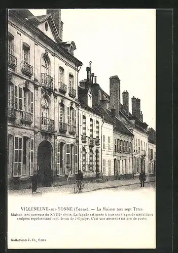 AK Villeneuve-sur-Yonne, La Maison aux sept Tetes