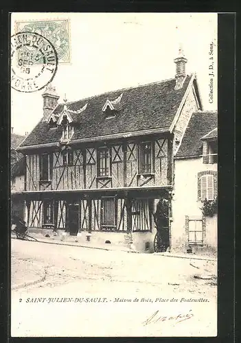 AK Saint-Julien du Sault, Maison de Bois, Place des Fontenottes