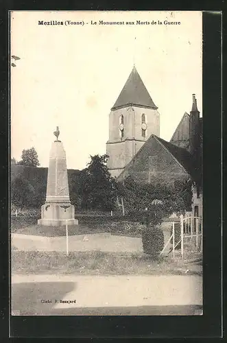 AK Mezilles, Le Monument aux Morts de la Guerre