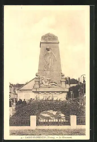 AK Saint Florentin, Le Monument