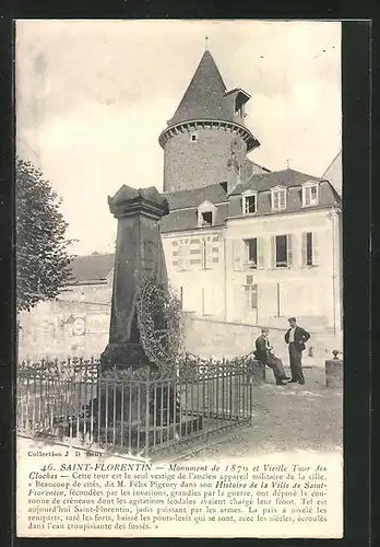 AK Saint Florentin, Monument et vieille Tour