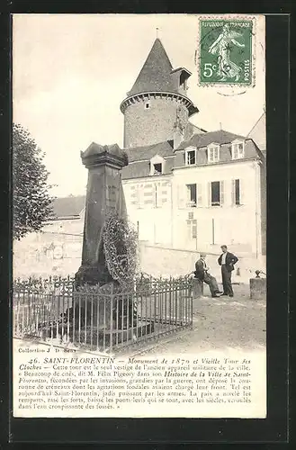 AK Saint Florentin, Monument et vieille Tour