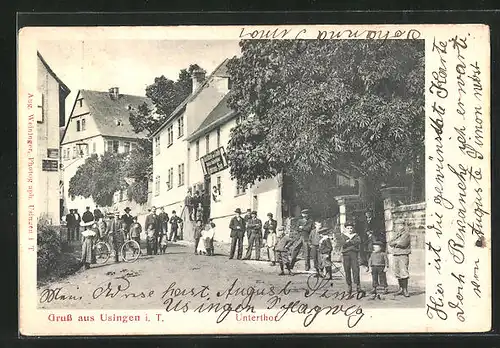 AK Usingen / Taunus, Gasthaus Zur Linde am Untertor