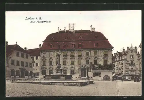 AK Lindau i. B., Altes Patrizierhaus, Marktplatz