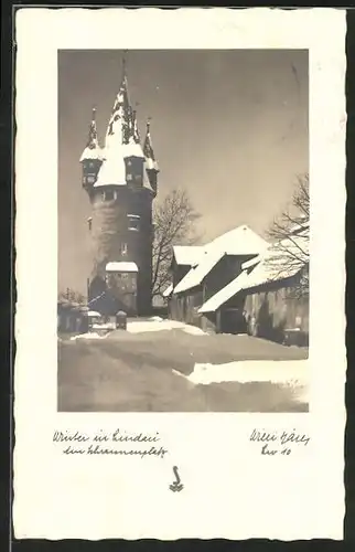 AK Lindau / Bodensee, Teilansicht im Winter