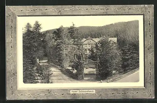 Präge-AK Waltershausen /Thür., Hotel Schiesshaus