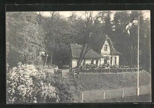 AK Stade, Gasthaus Schützenhaus W. Lehmkuhl auf dem Schwarzenberg