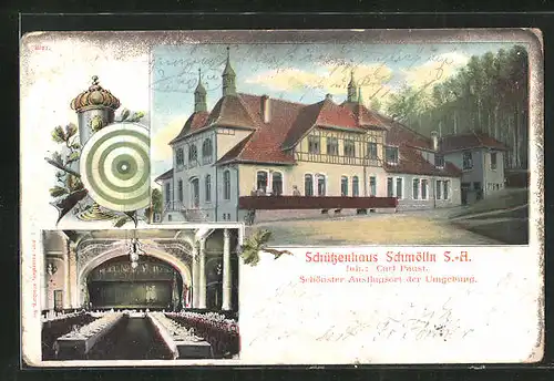 AK Schmölln /Thür., Gasthaus Schützenhaus Carl Faust