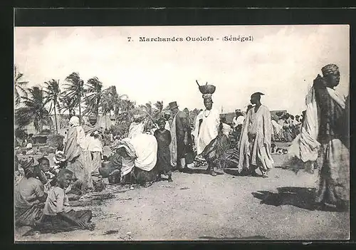 AK Marchandes Ouolofs (Senegal), Afrikaner auf dem Markt