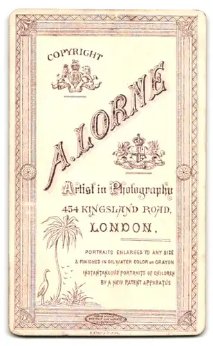 Fotografie A. Lorne, London, 454, Kingsland Road, Portrait kleiner Junge in hübscher Kleidung