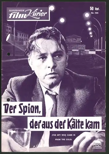 Filmprogramm IFK Nr. 104, Der Spion, der aus der Kälte kam, Richard Burton, Claire Bloom, Regie Martin Ritt