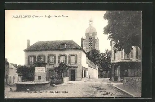 AK Villeblevin, Le Quartier de Bassin