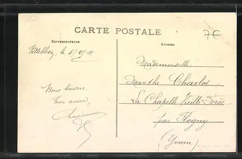 AK Villeblevin, Panorama (Côte Sud)