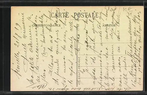 AK Vincelles, Les Bords de l'Yonne, Le Moulin