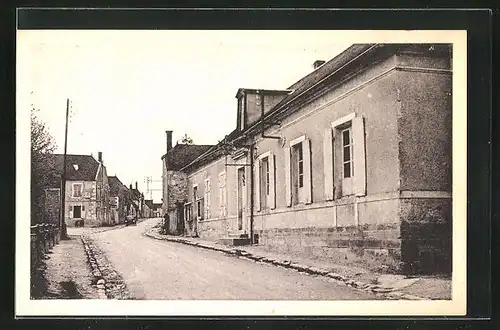 AK Villon, Grande Rue, Mairie-Ecole