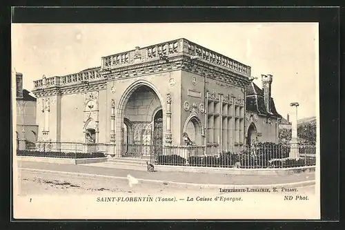 AK Saint-Florentin, La Caisse d'Epargne