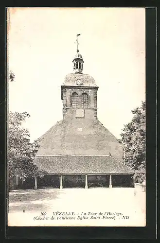 AK Vézelay, la Tour de l'Horloge
