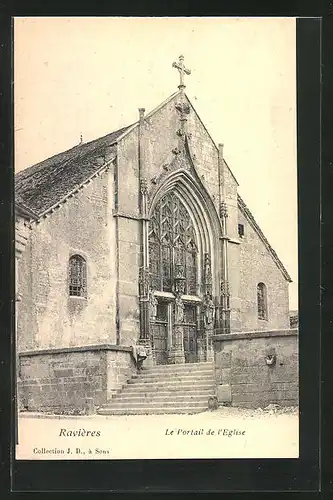 AK Ravières, Le Portail de l'Eglise