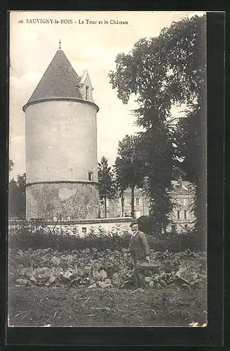 AK Sauvigny-le-Bois, La Tour et la Château