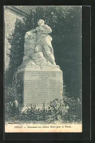AK Senan, Monument aux Soldats Morts pour la France