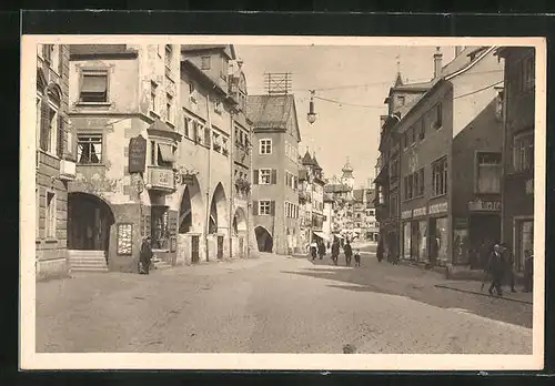 AK Lindau i. B., Maximilianstrasse mit Geschäften