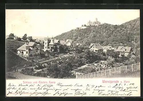 AK Wernigerode a. Harz, Schloss und Küsters Kamp