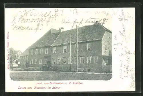 AK Clausthal im Harz, Hôtel zum Schützenhaus