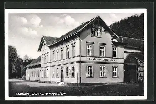 AK Bürgel i. Thür., Gaststätte Grüne Aue