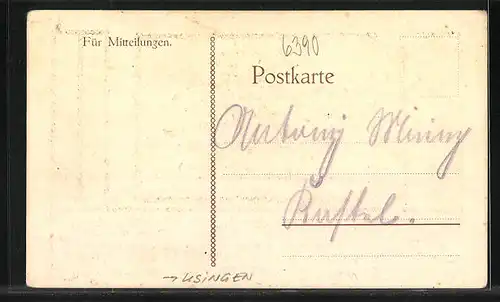 AK Usingen / Taunus, Erinnerung an den 2. Nassauischen Bauerntag 1921