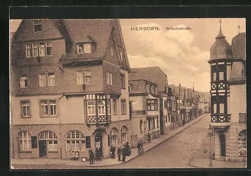AK Herborn, Wilhelmstrasse, Hickegrund