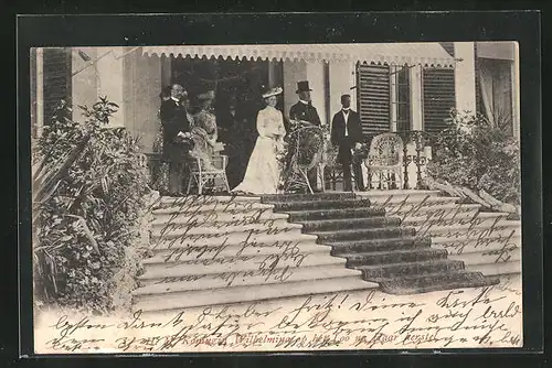 AK HM Koningin Wilhelmina op het Loo na Haar herstel