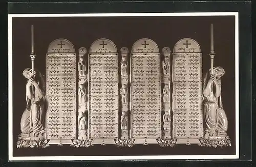 AK Meissen, Kriegergedächtniskirche v. Prof. E. P. Börner, Porzellan