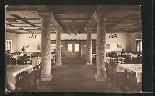 AK Brannenburg am Inn, Posterholungsheim Brannenburg, Speisesaal