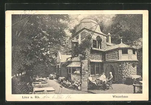 AK Linz /Rhein, Gasthaus Winzerhaus