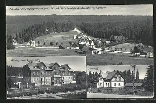AK Johanngeorgenstadt, Steinbach Ortsansicht, Forsthaus