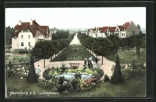 AK Naumburg a. S., Blick in die Louisenstrasse