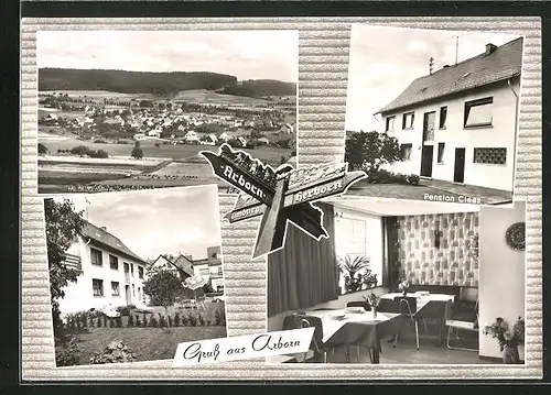 AK Arborn, Hotel-Pension J.Clees, Ortsansicht