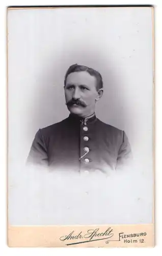 Fotografie Andr. Specht, Flensburg, Holm 12, Portrait eines Unteroffiziers