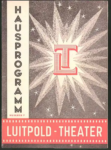 Filmprogramm Hausporgramm Nr. 7, Der dritte Mann, Gilda, Luitpold-Theater