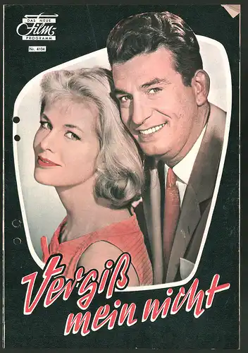 Filmprogramm DNF Nr. 4104, Vergiss mein nicht, Erich Winn, Rudolf Vogel, Rita Liechti, Regie Arthur Maria Rabenalt