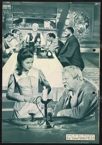 Filmprogramm DNF, Und ewig singen die Wälder, Gert Fröbe, Anna Smolik, Carl Lange, Regie Paul May