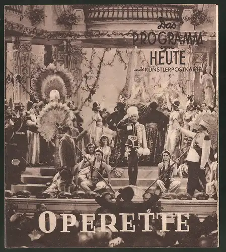 Filmprogramm DPVH, Operette, Maria Holst, Dora Komar, Willy Forst, Regie Willy Forst