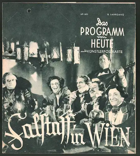 Filmprogramm DPVH Nr. 626, Salstaff in Wien, Hans Nielsen, Gusti Wolff, Paul Hörbiger, Regie Leopold Hainisch