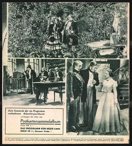 Filmprogramm DPVH Nr. 626, Salstaff in Wien, Hans Nielsen, Gusti Wolff, Paul Hörbiger, Regie Leopold Hainisch