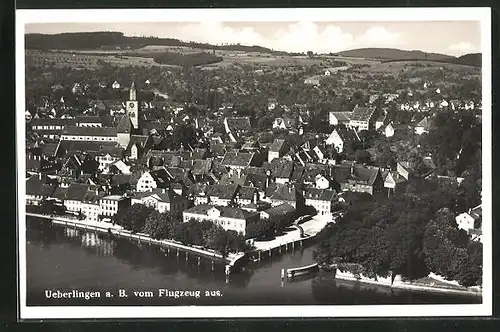 AK Überlingen a. B., Ortsansicht, Fliegeraufnahme