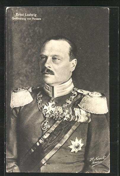 AK Grossherzog Ernst Ludwig Von Hessen-Darmstadt In Uniform Und Orden ...