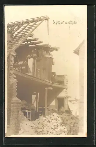 AK Oppau, Explosion, Zerstörtes Haus