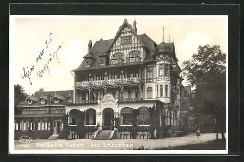 AK Bad Sachsa /Südharz, Hotel Schützenhaus